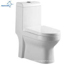 Aquacubic Popular Sanitary Ware White Color One-Piece Dual Flush Toilet